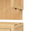 Armoire de salle de bain murale polyvalente en bambou pour un rangement organisé et un décor élégant
