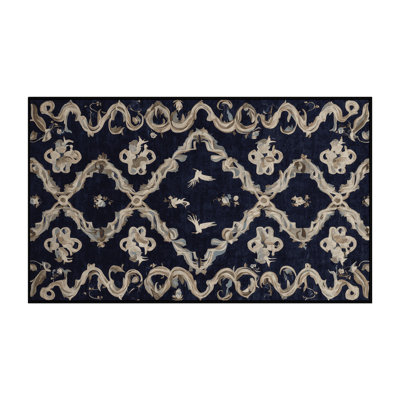 Tapis gris lavable à la machine