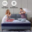 Matelas hybride à ressorts ensachés en mousse viscoélastique imprégnée de gel 10 po Cool Cool-796825058