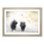 Two Highland Cows in Abstract - Framed Print-55614561-55614564