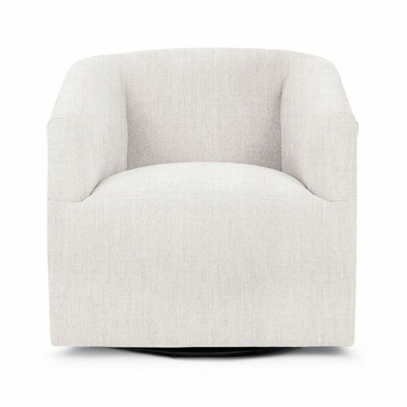 Vernon Swivel Armchair, Dawn Flax