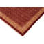 Tapis rouge / ivoire en laine noué à la main 8 pi 10 po x 11 pi 9 po Floral