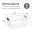 Boîtes de rangement transparentes avec couvercles Superio-65765004-102097789