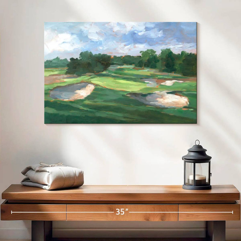 Golf Course Study I, 16" H x 24" W