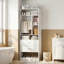Armoire de salle de bain 80 po avec 2 tiroirs et tablettes autoportantes-68029286