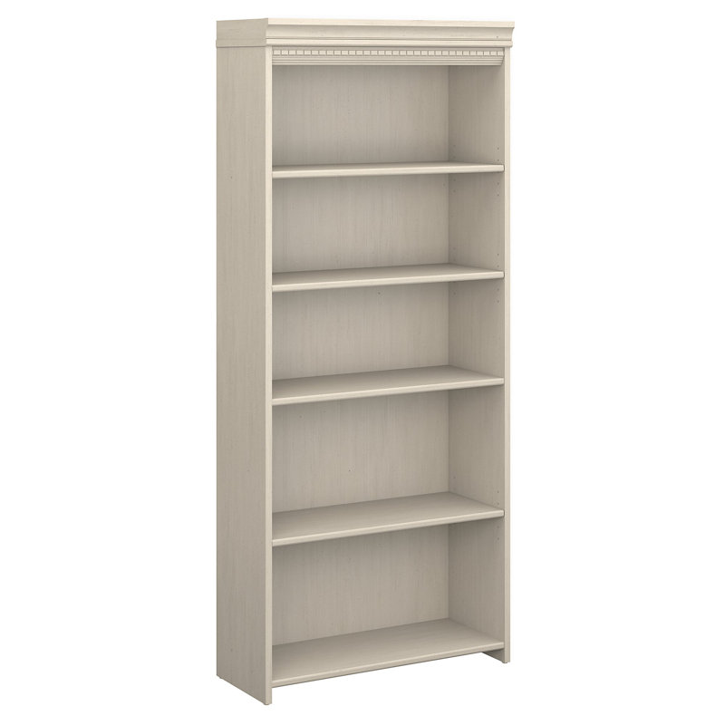 Bibliothèque standard H 68,94 "x l 29,57" Waelder, Blanc antique