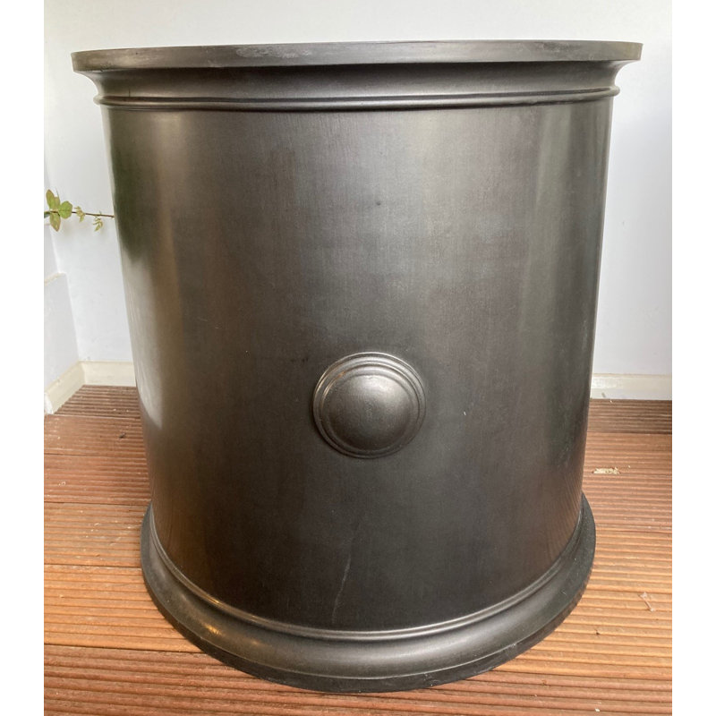 Galghard Handmade Pot Planter, White, H60 x W80 x D80cm