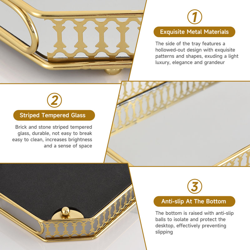 Floral border long tray (small size)