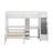 Kids Twin Loft Bed with Drawers-676471904