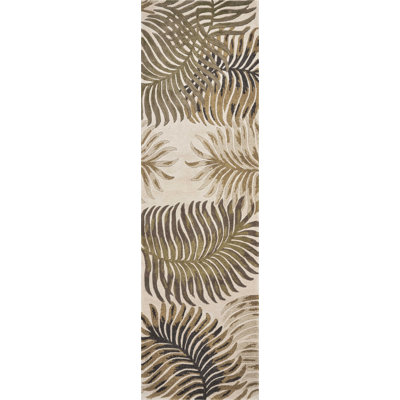Tapis vert / beige Osburn