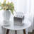 Bathroom Silver Square Tissue Box Cover