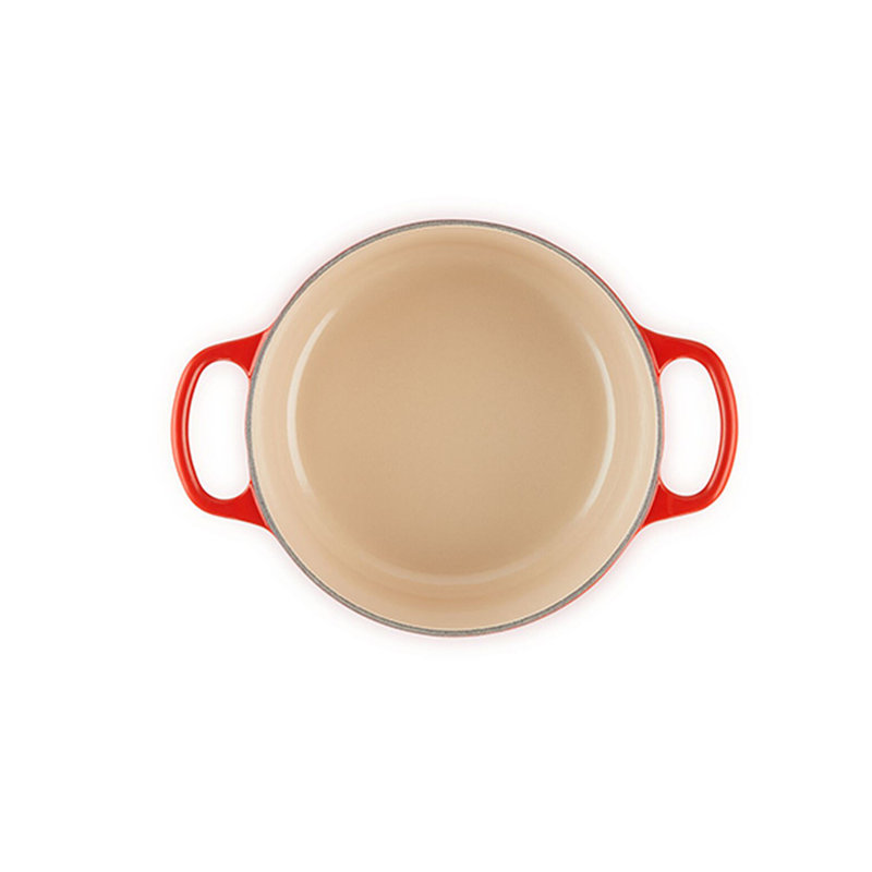Le Creuset Signature Enameled Cast Iron Round Dutch Oven with Lid, 2 quarts, Cerise