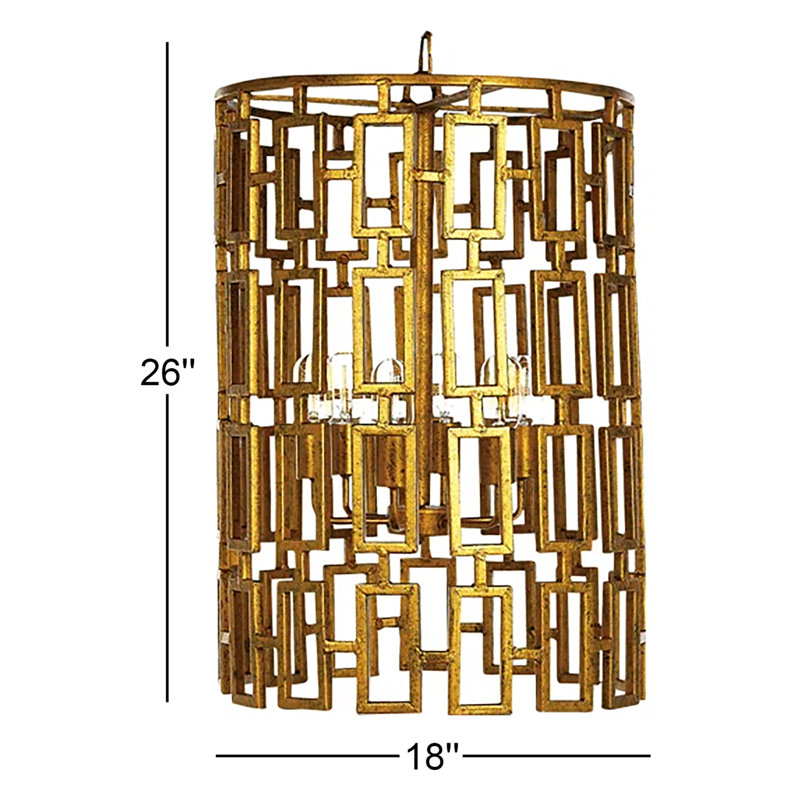 Luminaire suspendu cylindrique 6 lumières Miami