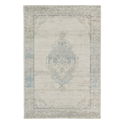 Jaipur Living Elyara CSN06 Tufted Medallion Gray/Blue Area Rug (5'X8')
