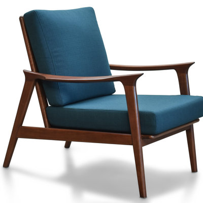 Fauteuil Charlotte, structure en noyer