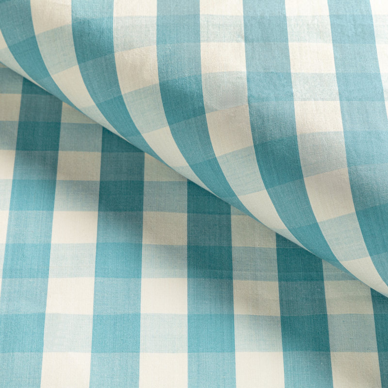 Tresors De Jouy Carsten 100% Cotton Fabric, Pool