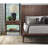 Tranquilty 26 Inch One Drawer Nightstand, Minimal Assembly, Walnut Finish