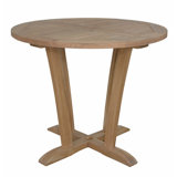 Descanso Round Teak Outdoor Bistro Table