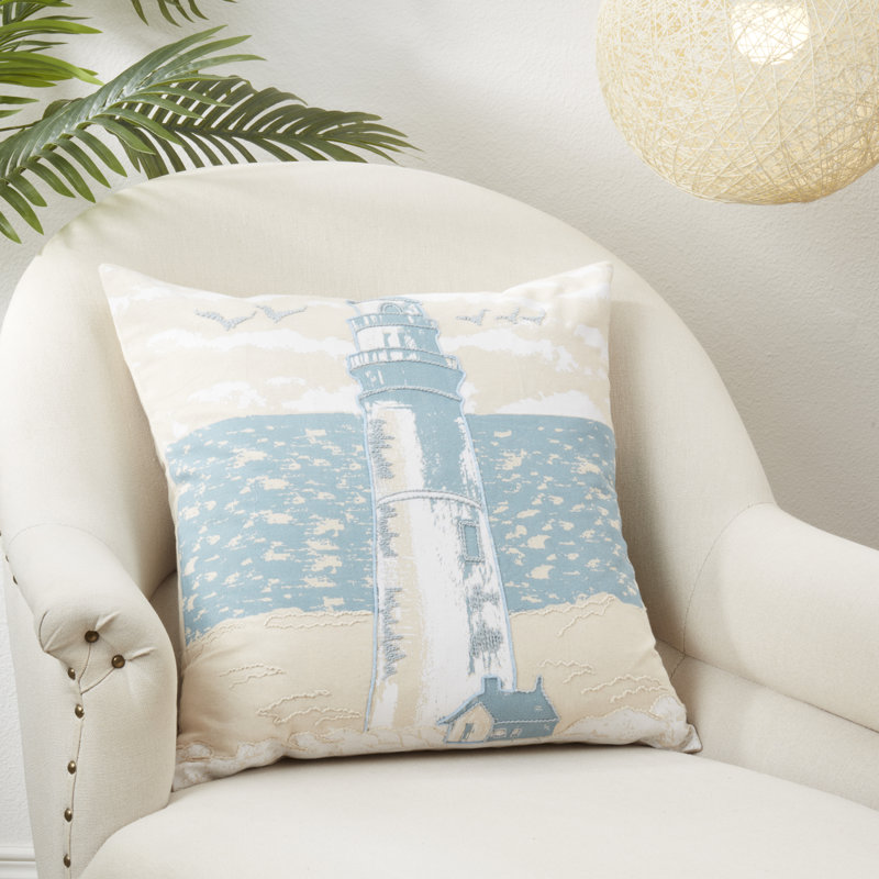 Housse de coussin en coton Meridian Collection, Housse de coussin seulement - sans coussin
