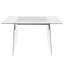 Bureau contemporain en verre avec base en acier inoxydable chromé, plateau trempé transparent pour bureau personnel