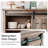 Kitchen Sideboard Buffet Cabinet with Sliding Barn Door and Adjustable Shelves, Storage Cabinet for Dining Room, Kitchen, Hallway, Living Room-119249845