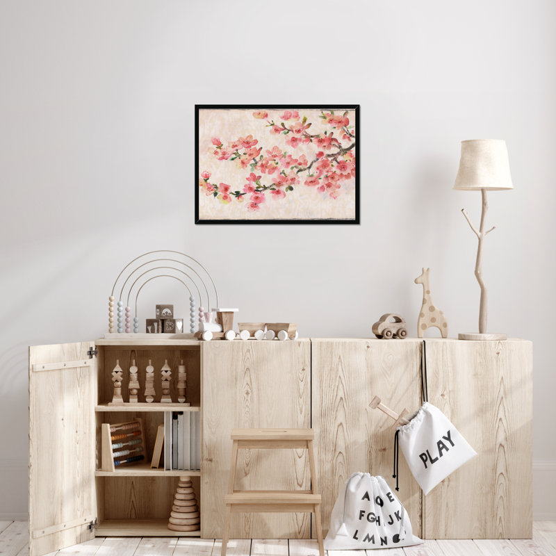Cherry Blossom Composition I by Timothy O' Toole - Painting, Black Framed Paper Print, 55cm H x 80cm W
