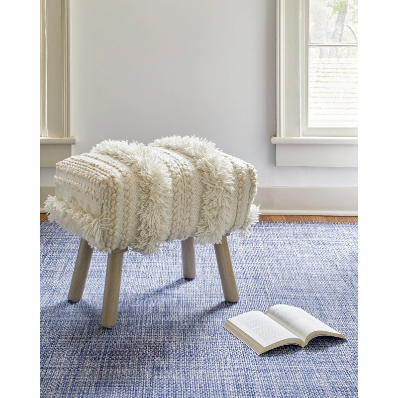 Fusion Blue Handwoven Indoor/Outdoor Rug, Rectangle 8'6" x 11'6"
