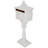 Aluminum Post Mounted Post box with Magnetic Closure and with Newspaper Compartment-50562769