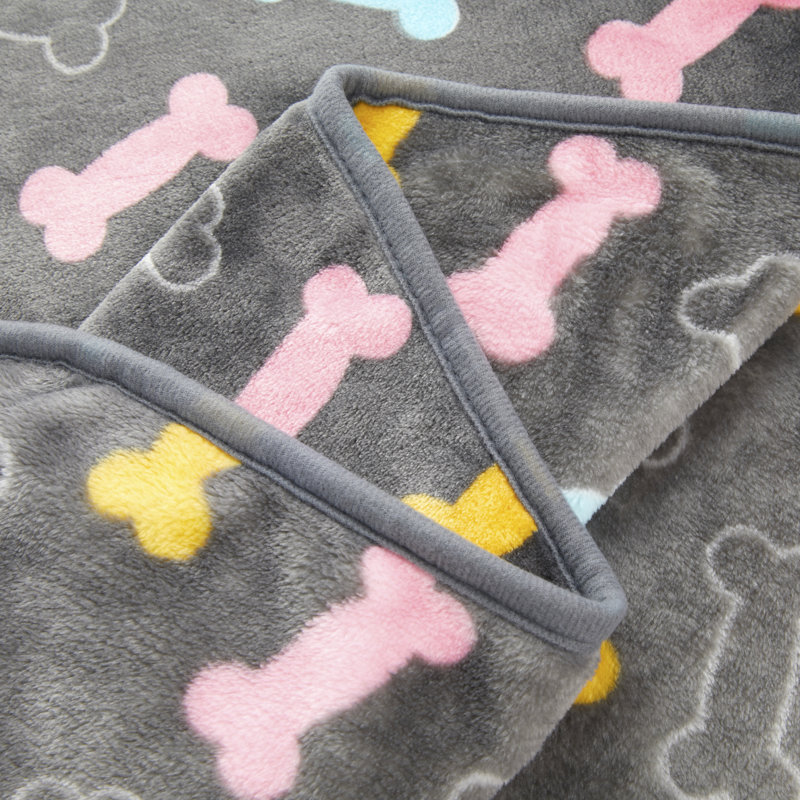 Couverture en molleton / microfibre Fluffy Premium, Gris foncé