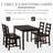 5 Piece Dining Room Table Set