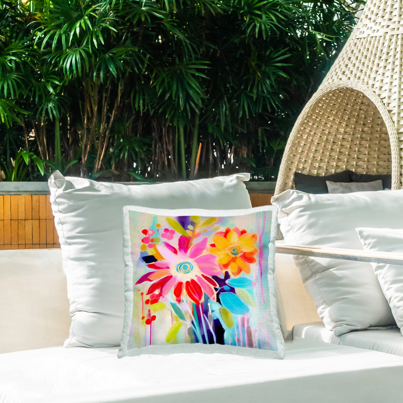 Abstract Outdoor Throw Pillow