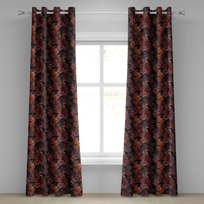 Sateen Blackout Curtains / Drapes Pair, 50" W x 96" L