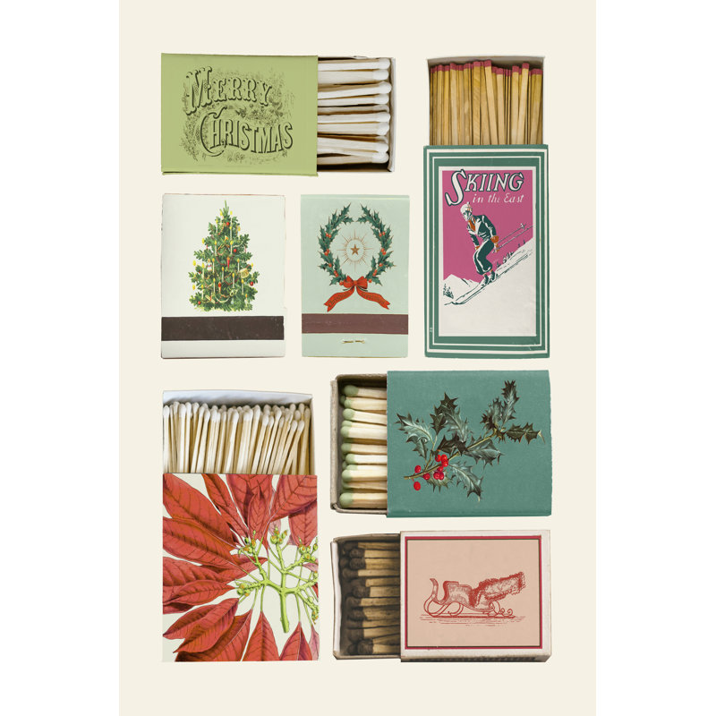 Temoor Merry Matchboxes L by Victoria Barnes - Wrapped Canvas Print, 46 cm H x 30 cm W