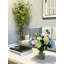 Rose and Hydrangea Arranement in Glass Vase