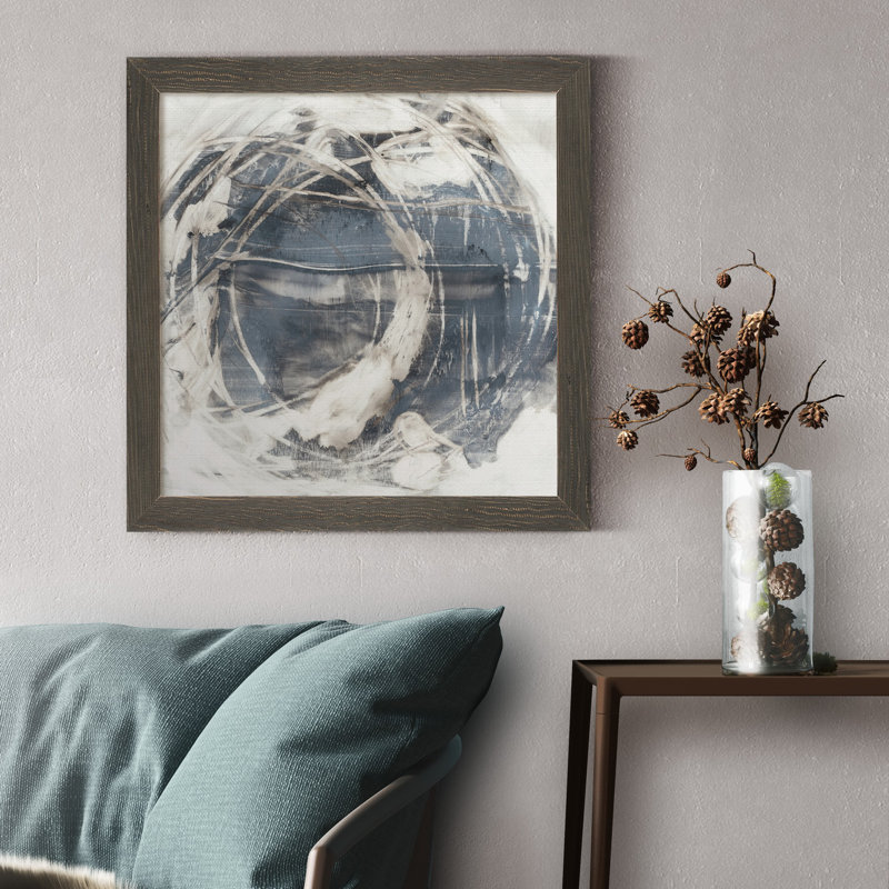 Orbit rotationnelle I-reproduction de photo sur toile encadrée, H 27,5 po x l 27,5 po x P 1,5 po, Cadre noyer