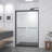 44-48"X72" Aluminum Frame Double Sliding Shower Door,Bypass Bathroom Sliding Door With Premium 5/16" (8Mm) Clear Tempered Glass Hardware Sliding Glass Shower Enclosure