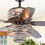 Ventilateur de plafond 52 pales en cristal 52 po avec ensemble d'éclairage inclus-42012181