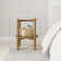 Table d'appoint ronde avec plateau en marbre 