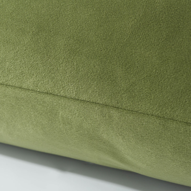 Full Body Pillow With Velvet Cover Supportive Body Pillow For Sleeping, Olive