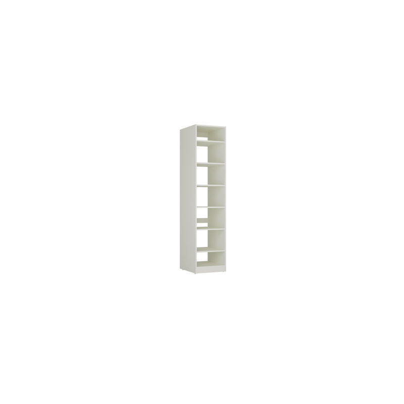 Module For A Closet System With 6 Shelves - 84"18"24" - White, White