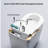 Contemporary Smart Toilet With Bidet Function, Auto Flush System, Automatic Lid Open/Close, Heated Seat Customizable Warmth, Warm Water Wash, Air Dry, Foam , Foot Sensor, Comfort Height Bidet, Flush,-130114250