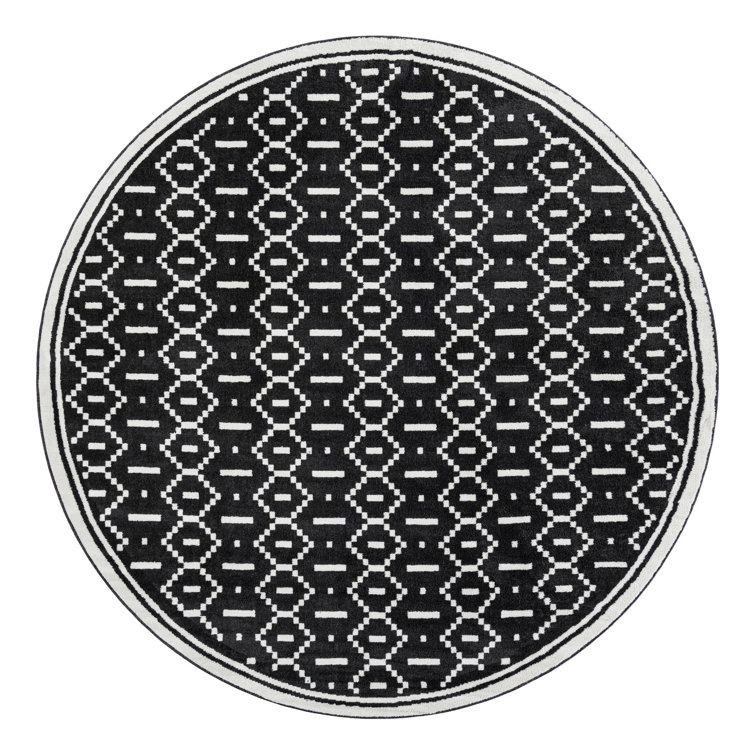 Ivy Bronx Begna Nathanyl Rug Black