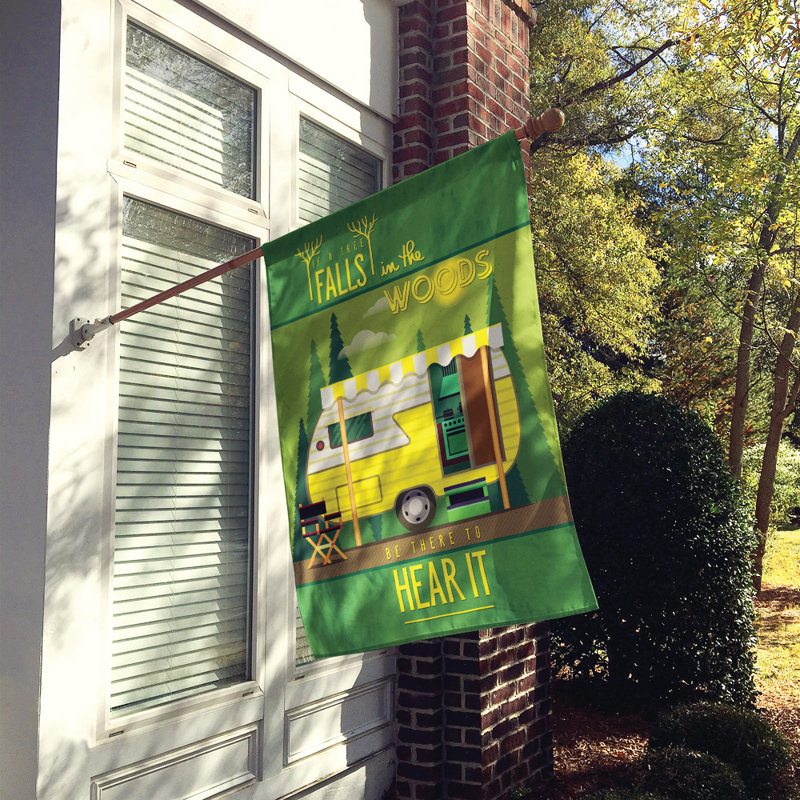 Lindell Double Sided 40'' H x 28'' W Polyester House Flag