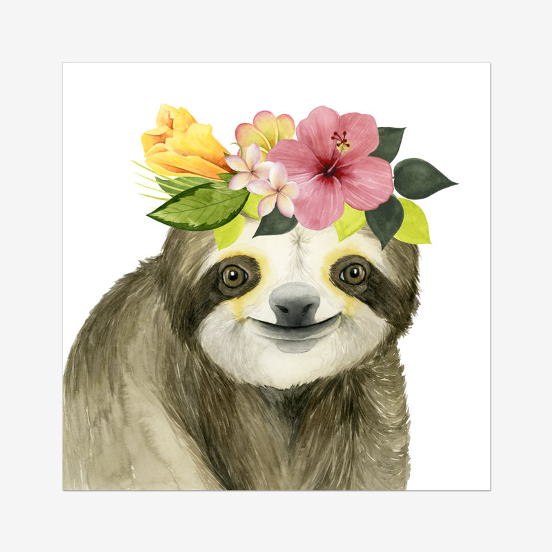 Tropical Halo VIII by Grace Popp - Painting, 30cm H x 30cm W, Paper Print