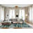 Machine Washable Abstract Green Area Rug-780148501