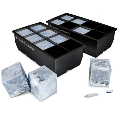 Large Ice Cube Moulds-Set of 2 Silicone Trays