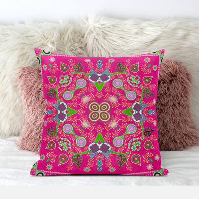 Paisley Outdoor Reversible Throw Pillow