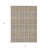 3' X 5' Brown And Beige Plaid Washable Indoor Outdoor Area Rug