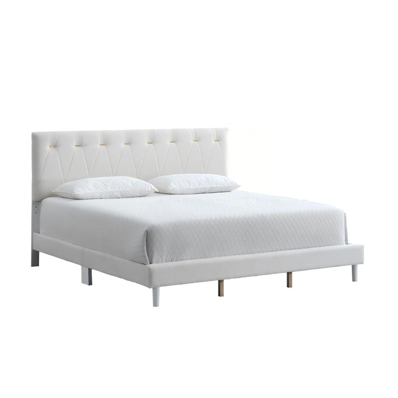Sinclair Bed WHEAT (matelas non inclus), Grand lit