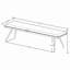 Banc de salle à manger rembourré en tissu Kailea-1789447237